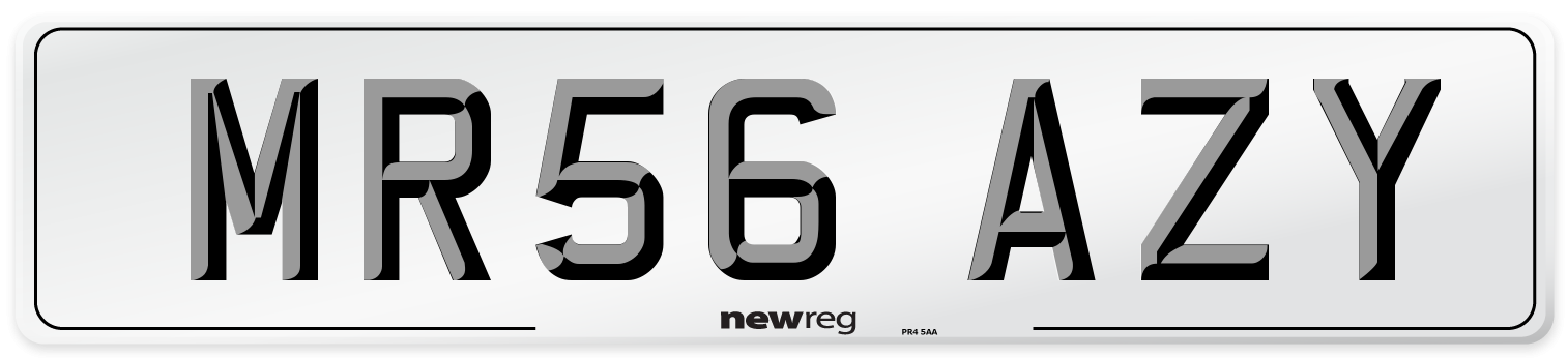 MR56 AZY Number Plate from New Reg